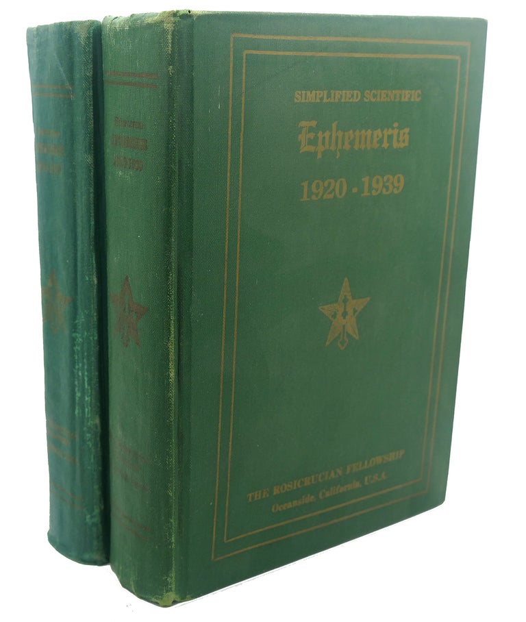 Item #110483 EPHEMERIS 1900 - 1919, EPHEMERIS 1920 - 1939, VOL 1 - 2