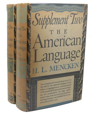 Item #112281 THE AMERICAN LANGUAGE, SUPPLEMENT I - II : An Inquiry Into the Development of...