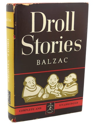 Item #112300 DROLL STORIES :. Honore De Balzac