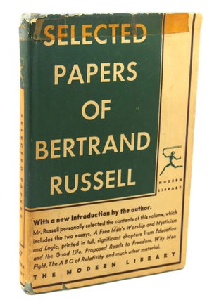 Item #112310 SELECTED PAPERS OF BERTRAND RUSSELL. Bertrand Russell