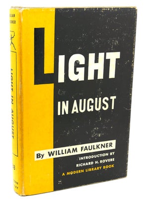 Item #112775 LIGHT IN AUGUST. William Faulkner