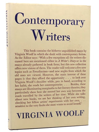 Item #114470 CONTEMPORARY WRITERS. Virginia Woolf, Jean Guiguet