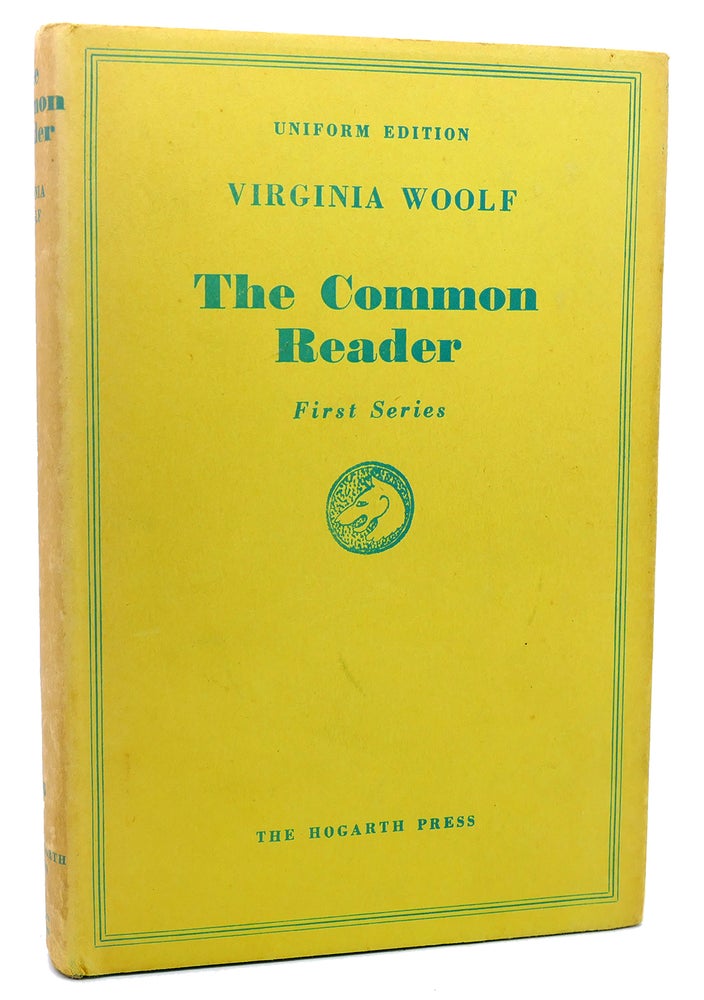 Item #114477 THE COMMON READER FIRST SERIES. Virginia Woolf.