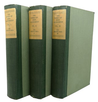 Item #114520 THE FORSYTE SAGA The Works of John Galsworthy. Manaton Edition Volume I II III. John...