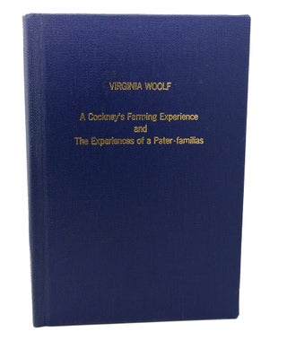 Item #114613 A COCKNEY'S FARMING EXPERIENCES. Suzanne Virginia Woolf Henig