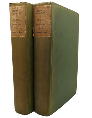 Item #114679 THE WORKS OF CHARLES LAMB THE LETTERS OF CHARLES LAMB Edition De-Luxe. Charles Lamb...