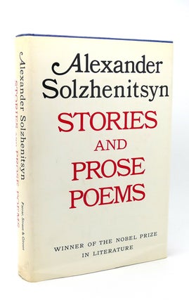 Item #115268 STORIES AND PROSE POEMS. Alexander Solzhenitsyn