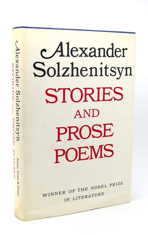 Item #115268 STORIES AND PROSE POEMS. Alexander Solzhenitsyn.