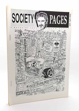 Item #116240 SOCIETY PAGES FRANK ZAPPA ISSUE NO. 2 A Magazine about Frank Zappa Fanzine. Frank...