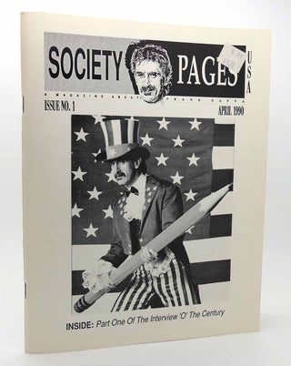 Item #116268 SOCIETY PAGES FRANK ZAPPA ISSUE NO. 1 April 1990 a Magazine about Frank Zappa...