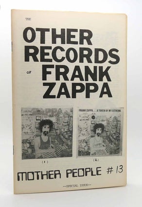Item #116284 MOTHER PEOPLE #13 Frank Zappa Fanzine. Frank Zappa