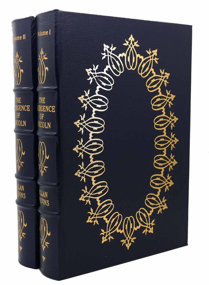 Item #116292 THE EMERGENCE OF LINCOLN 2 VOLUMES Easton Press. Allan Nevins - Lincoln.
