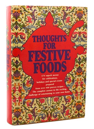 Item #117837 THOUGHTS FOR FESTIVE FOODS. Elain Frank, Florence Hirschfeld