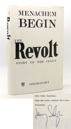 Item #117927 THE REVOLT STORY OF THE IRGUN Signed. Menachem Begin