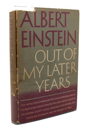 Item #118081 OUT OF MY LATER YEARS. Albert Einstein