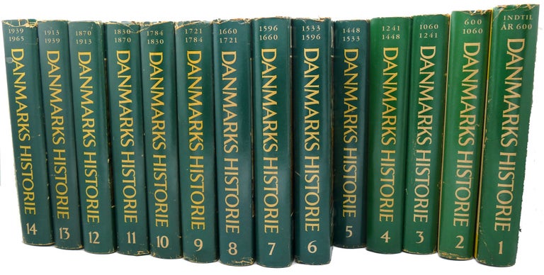 Item #118413 DANMARKS HISTORIE 14 Volumes Complete. John Danstrup, Hal Koch.
