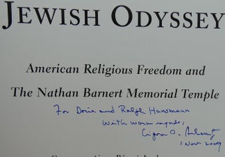 AN AMERICAN JEWISH ODYSSEY American Religious Freedoms and the Nathan Barnert Memorial Temple