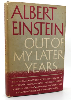 Item #118887 OUT OF MY LATER YEARS. Albert Einstein