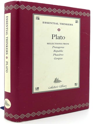 Item #121349 SELECTIONS FROM PROTAGORAS, REPUBLIC, PHAEDRUS, GORGIAS. Plato