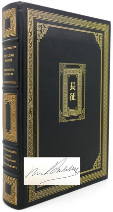 Item #121683 THE LONG MARCH Signed 1st Franklin Library. Harrison E. Salisbury