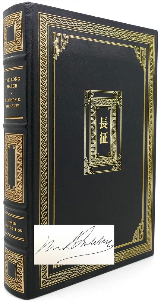 Item #121683 THE LONG MARCH Signed 1st Franklin Library. Harrison E. Salisbury.
