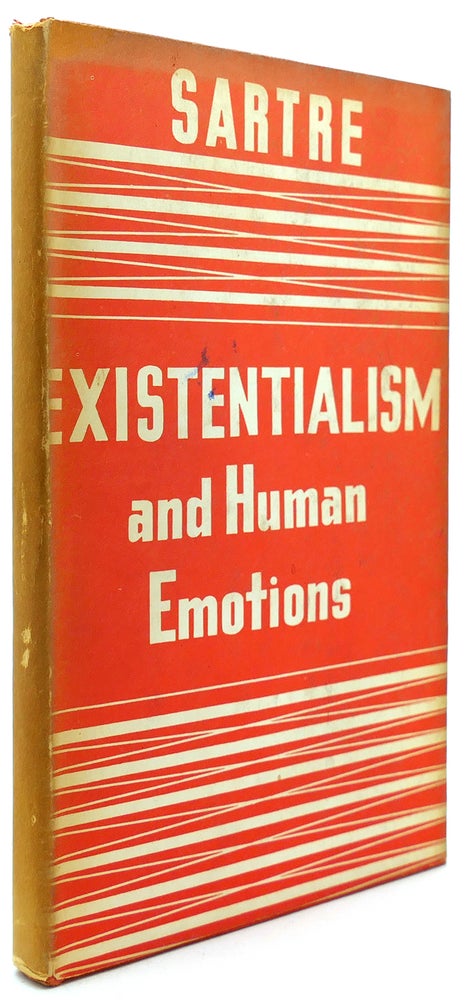 Item #121775 EXISTENTIALISM AND HUMAN EMOTIONS. Jean-Paul Sartre.