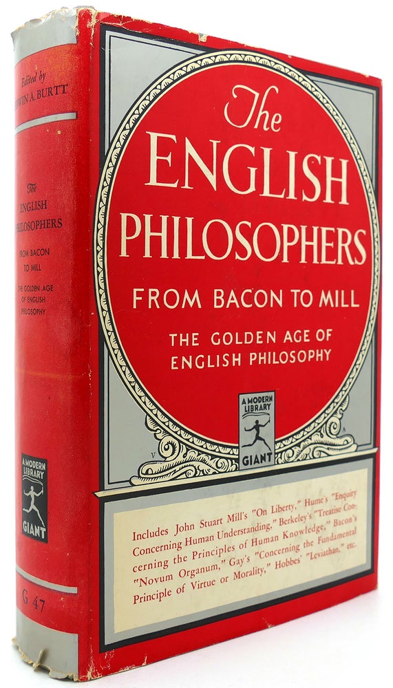 Item #122167 THE ENGLISH PHILOSOPHERS FROM BACON TO MILL Modern Library # G47. Edwin A. Burtt.
