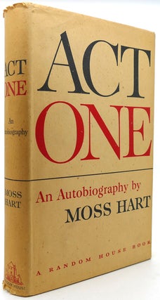 Item #122593 ACT ONE. Moss Hart