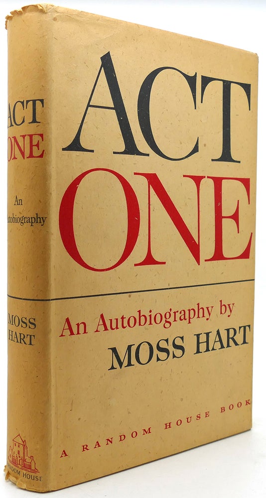 Item #122593 ACT ONE. Moss Hart.