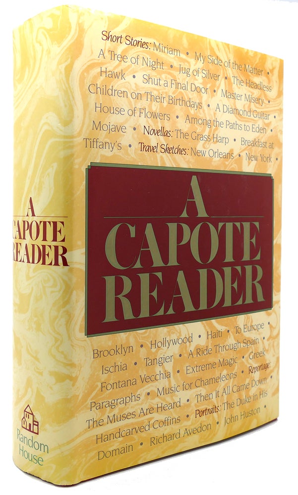 Item #123270 A CAPOTE READER. Truman Capote.
