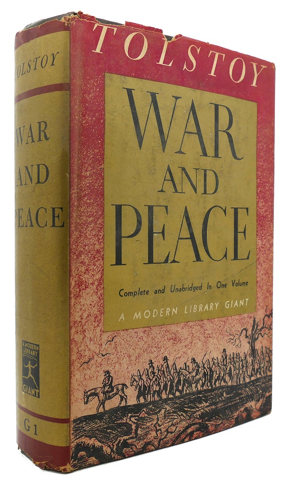 Item #123434 WAR AND PEACE Modern Library # G1. Leo Tolstoy.