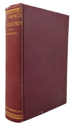 Item #123454 THE FRENCH REVOLUTION A HISTORY. Thomas Carlyle