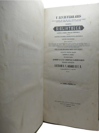 F. LUCII FERRARIS PROMPTA BIBLIOTHECA CANONICA, JURIDICA, MORALIS, THEOLOGICA, NEC NON ASCETICA, POLEMICA, RUBRICISTICA, HISTORICA,; Complete 7 Tomes