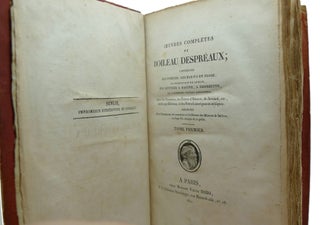OEUVRES COMPLETES DE BOILEAU DESPREAUX; 3 Tomes