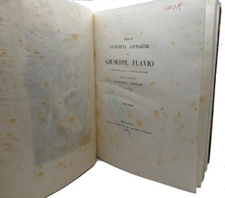 DELLE ANTICHITA GIUDAICHE DI GIUSEPPE FLAVIO; 5 Volume Set