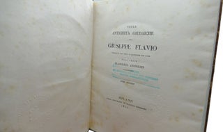 DELLE ANTICHITA GIUDAICHE DI GIUSEPPE FLAVIO 5 Volume Set