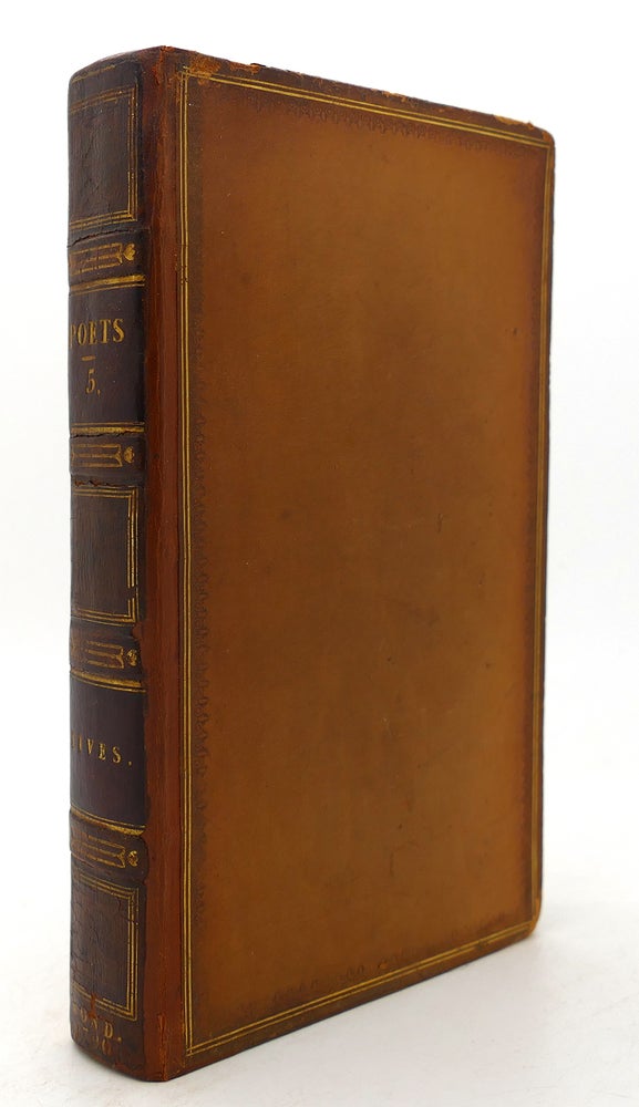 Item #125038 THE WORKS OF THE ENGLISH POETS VOL. 5 With Prefaces, Biographical and Critical. Samuel Johnson.