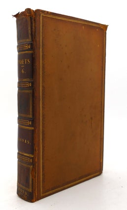 Item #125039 THE WORKS OF THE ENGLISH POETS VOL. 6 With Prefaces, Biographical and Critical....