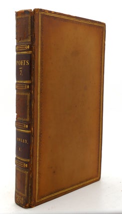 Item #125040 THE WORKS OF THE ENGLISH POETS VOL. 7 With Prefaces, Biographical and Critical....