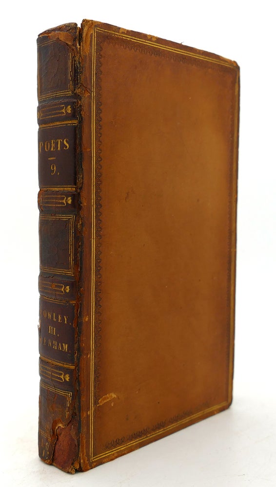 Item #125042 THE WORKS OF THE ENGLISH POETS VOL. 9 With Prefaces, Biographical and Critical. Samuel Johnson.