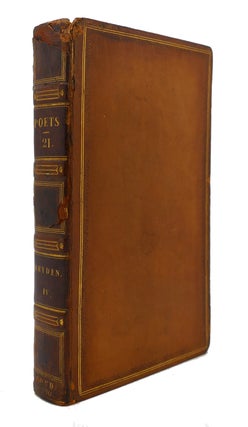 Item #125053 THE WORKS OF THE ENGLISH POETS VOL. 21 With Prefaces, Biographical and Critical....