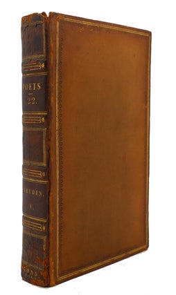 Item #125054 THE WORKS OF THE ENGLISH POETS VOL. 22 With Prefaces, Biographical and Critical....