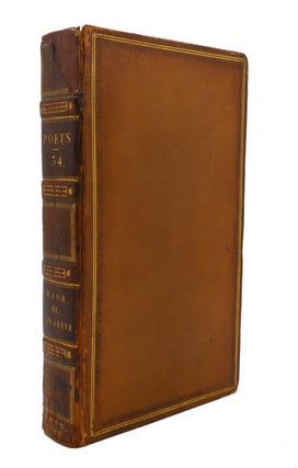 Item #125064 THE WORKS OF THE ENGLISH POETS VOL. 34 With Prefaces, Biographical and Critical....