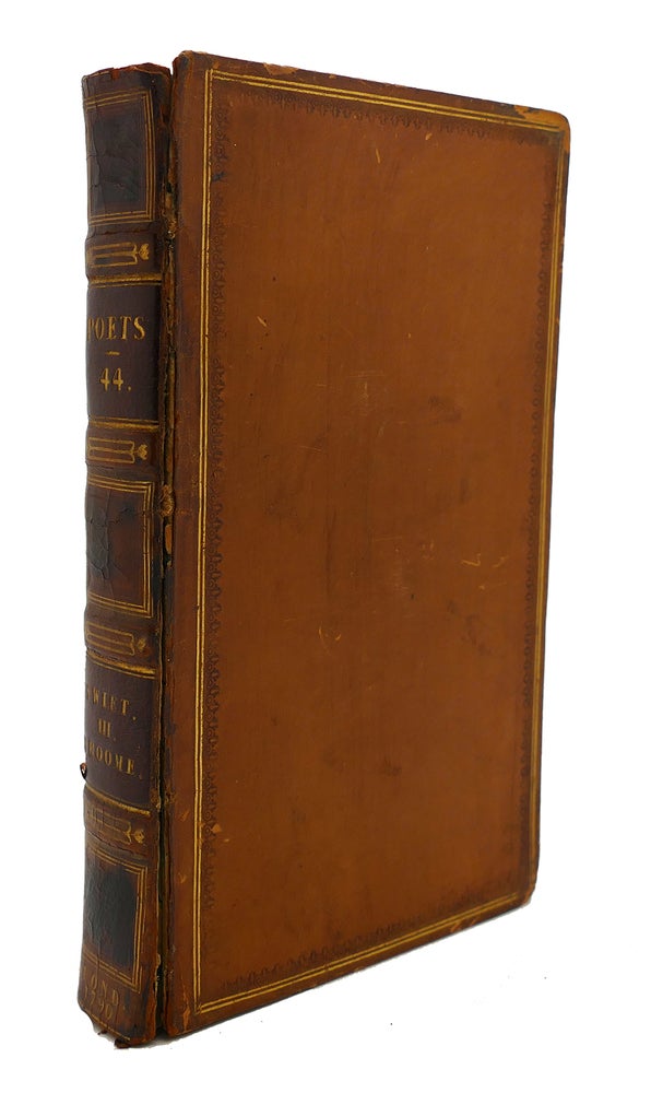 Item #125073 THE WORKS OF THE ENGLISH POETS VOL 44 With Prefaces, Biographical and Critical. Samuel Johnson.