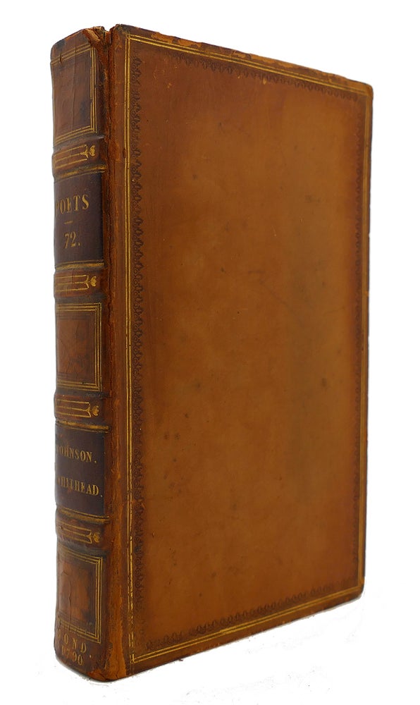 Item #125094 THE WORKS OF THE ENGLISH POETS VOL. 72 With Prefaces, Biographical and Critical. Samuel Johnson.