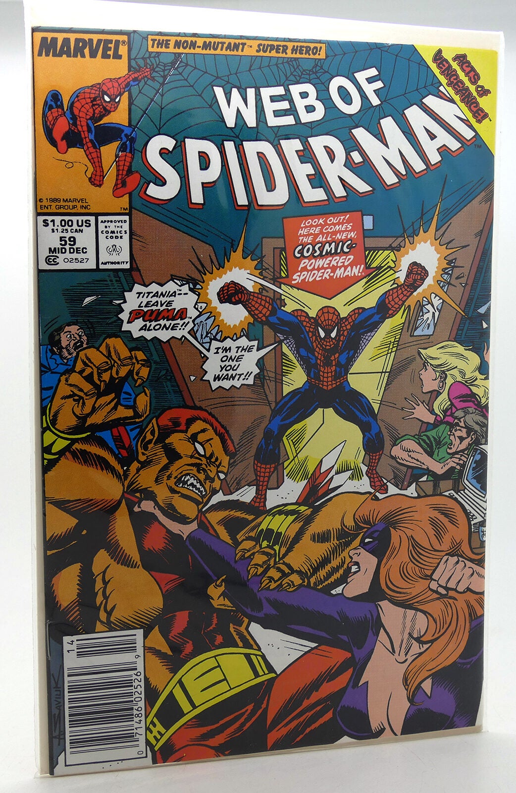 WEB OF SPIDER-MAN VOL 1 NO. 59 MID DECEMBER 1989 | Marvel Comics