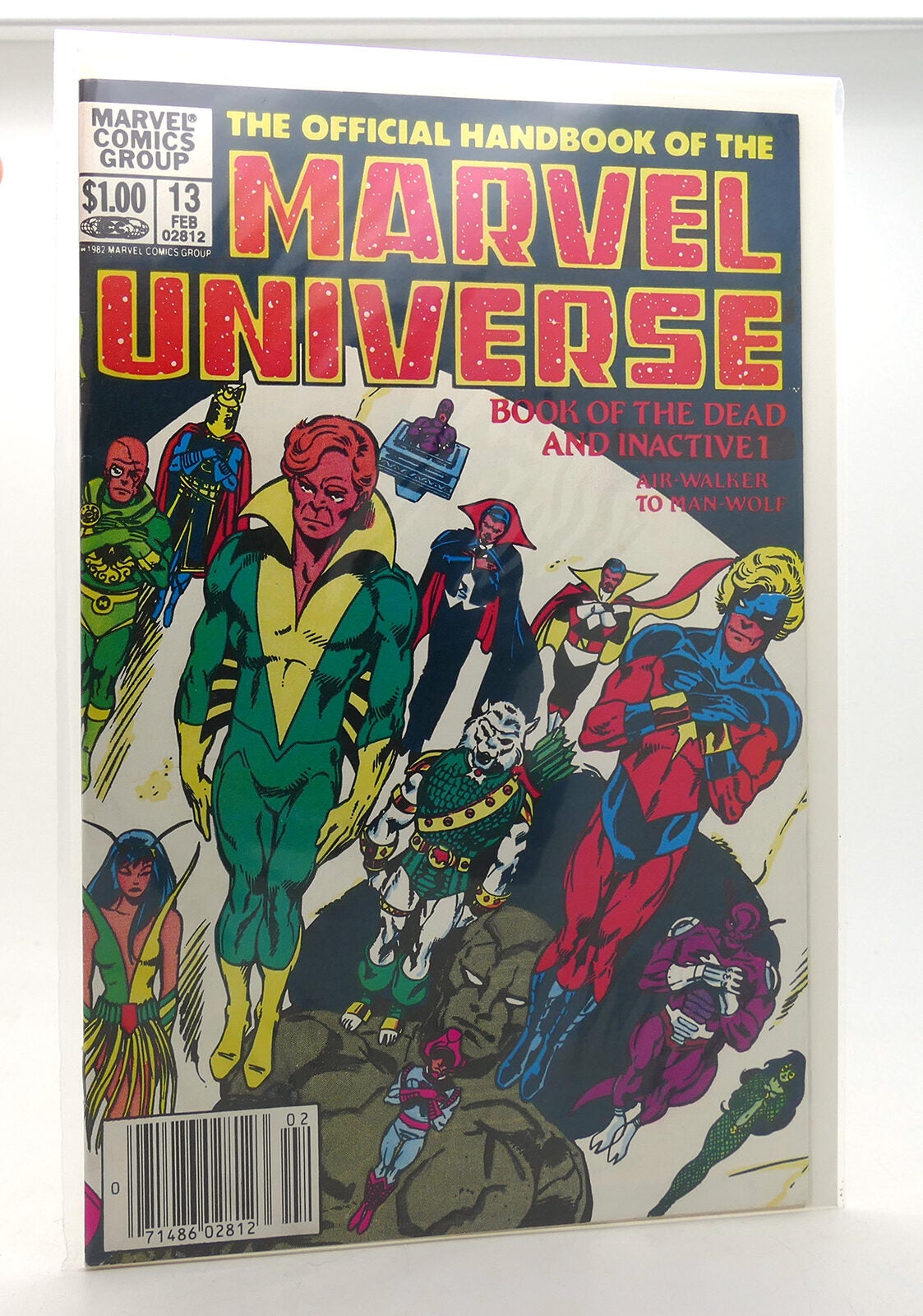 OFFICIAL HANDBOOK OF THE MARVEL UNIVERSE VOL. 1 NO. 13 FEBRUARY