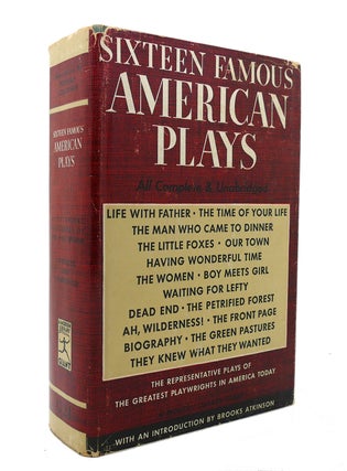 Item #126523 SIXTEEN FAMOUS AMERICAN PLAYS Modern Library # G21. Bennet A. Cerf