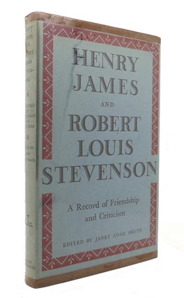 Item #126546 HENRY JAMES AND ROBERT LOUIS STEVENSON. Janet Adam Smith