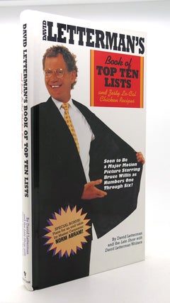 Item #126832 DAVID LETTERMAN'S BOOK OF TOP TEN LISTS. David Letterman